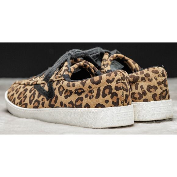 Tretorn Nylite Plus Suede Leopard Print Retro Sneakers Womens Size 7.5 - Picture 11 of 16
